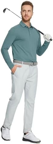 MAELREG Golf Shirts for Men Dry Fit Performance Lightweight Short Long Sleeve