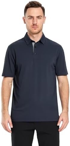 MAELREG Men's Golf Polo Shirts Moisture Wicking Dry Fit Performance Short Long Sleeve