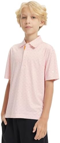 MAELREG Boys Polo Shirt Dry Fit Performance Funny Print Golf Casual Shirts