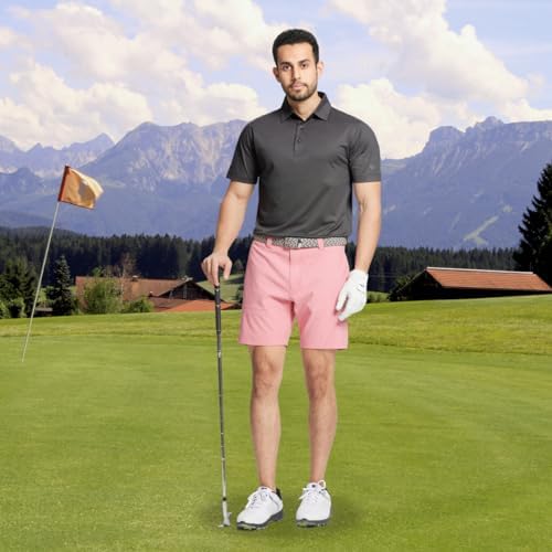 MAELREG Men's Golf Polo Shirts Dry Fit Lightweight Performance