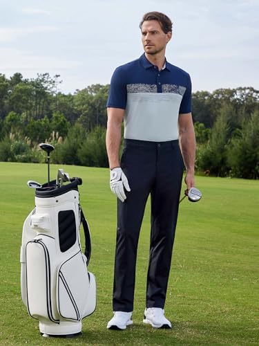 MAELREG Golf Shirts for Men Dry Fit Moisture Wicking Performance Polo