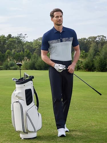 MAELREG Golf Shirts for Men Dry Fit Moisture Wicking Performance Polo