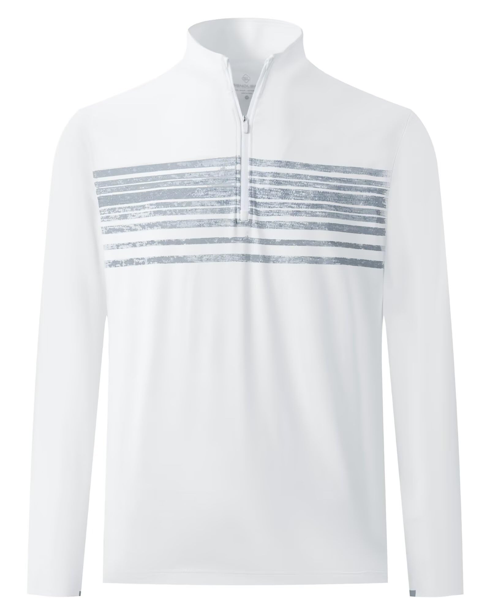 MAELREG Men's Lightweight Quarter Zip Pullover Golf Sweatshirt Mock Neck Midlayer