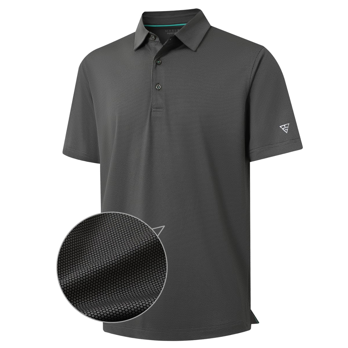 MAELREG Men's Golf Polo Shirts Dry Fit Lightweight Performance