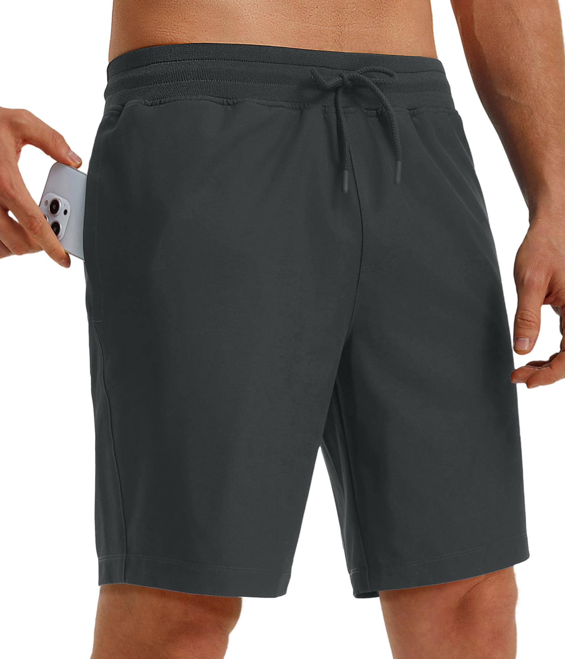 MAELREG Men's Athletic Shorts 7"/9" Zipper Pockets Lightweight Quick Dry Running Gym